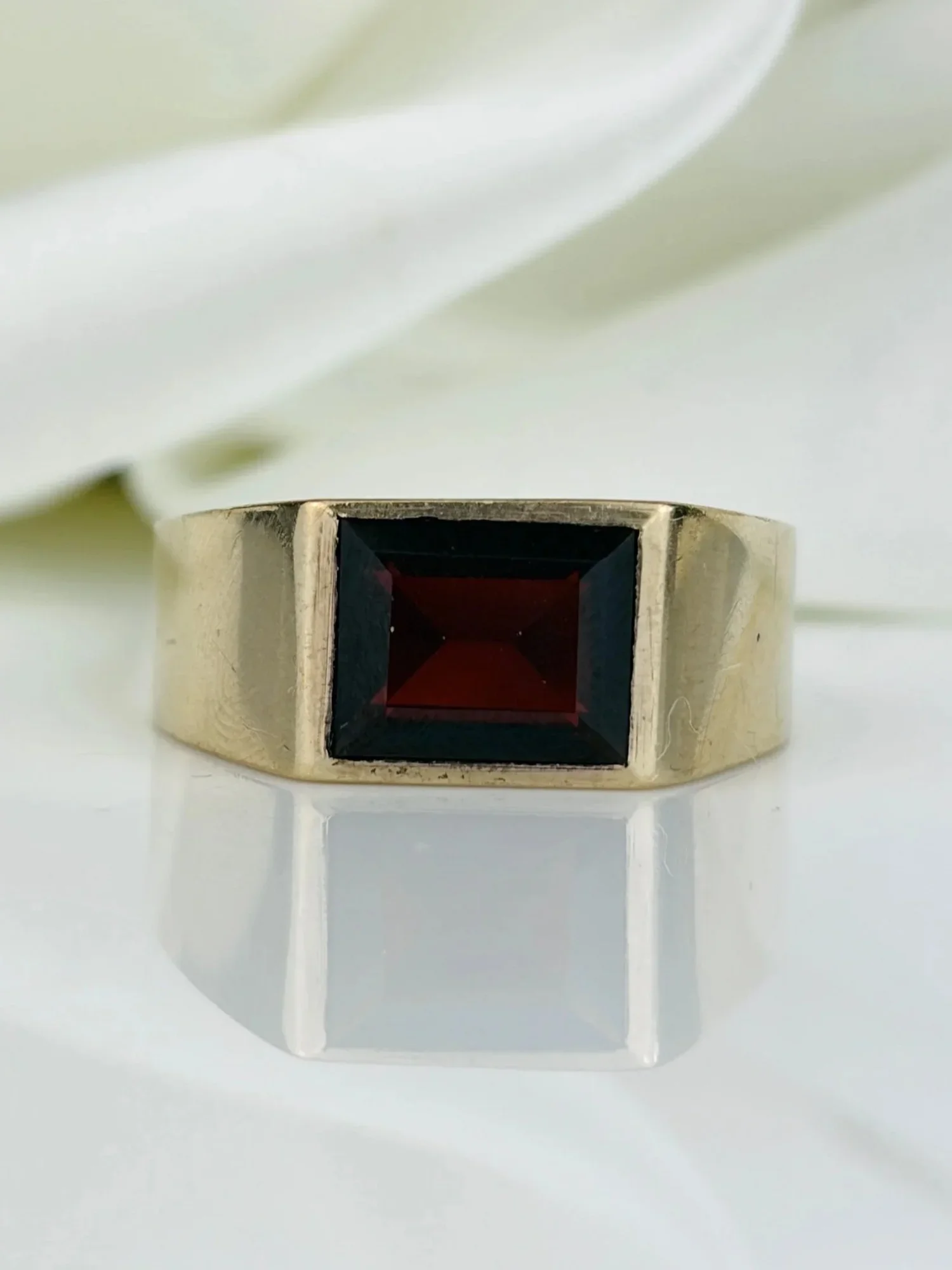 HEAVY GARNET RING - £490