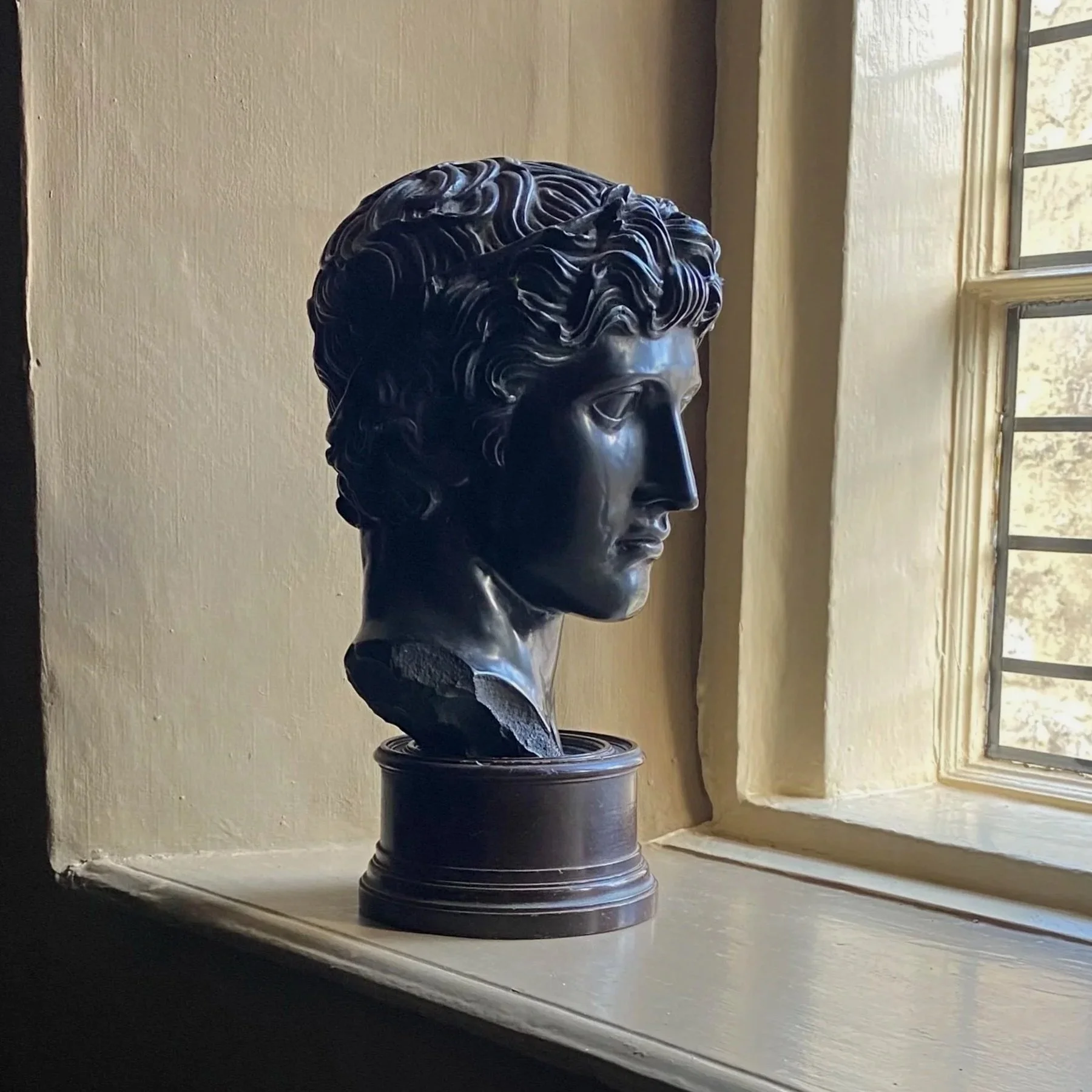 Museum Copy of a Roman Athlete on a Turned Wooden Base
