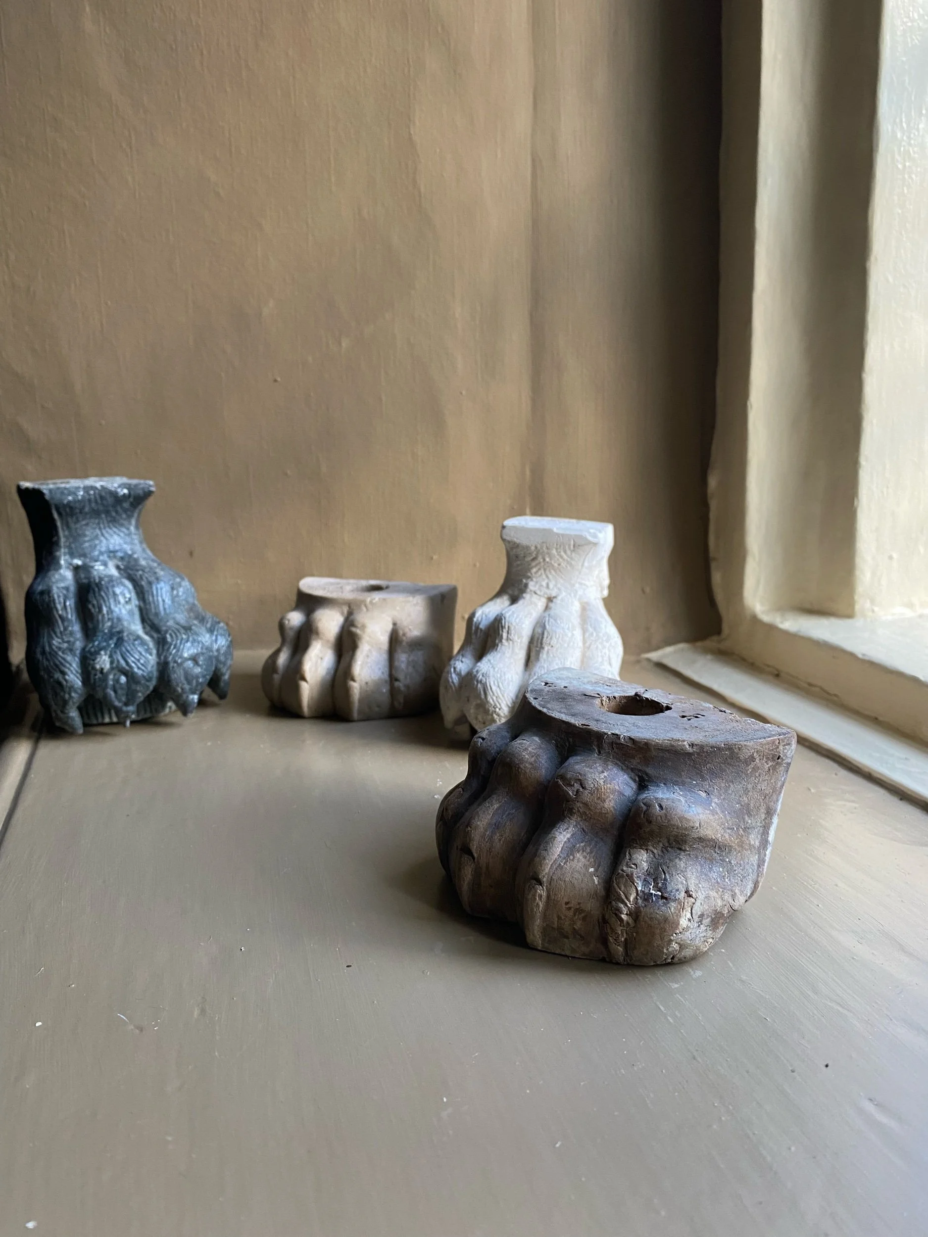 Group of 4 Decorative Animal Paws