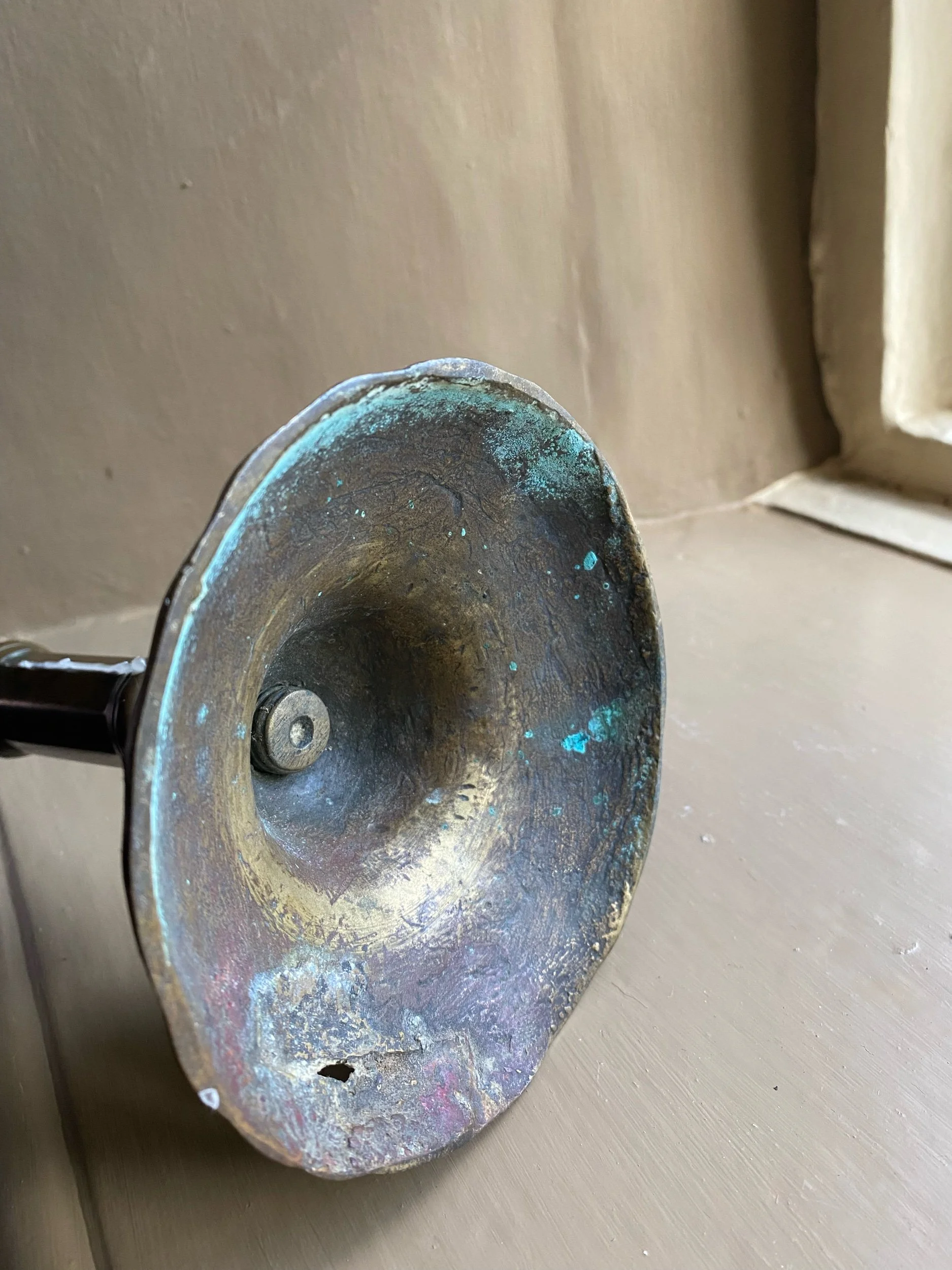 Early Brass Ejector Candlestick