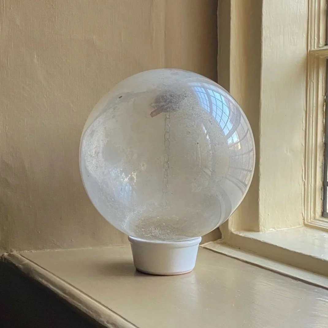 Large Antique Mercury Glass Witches Ball