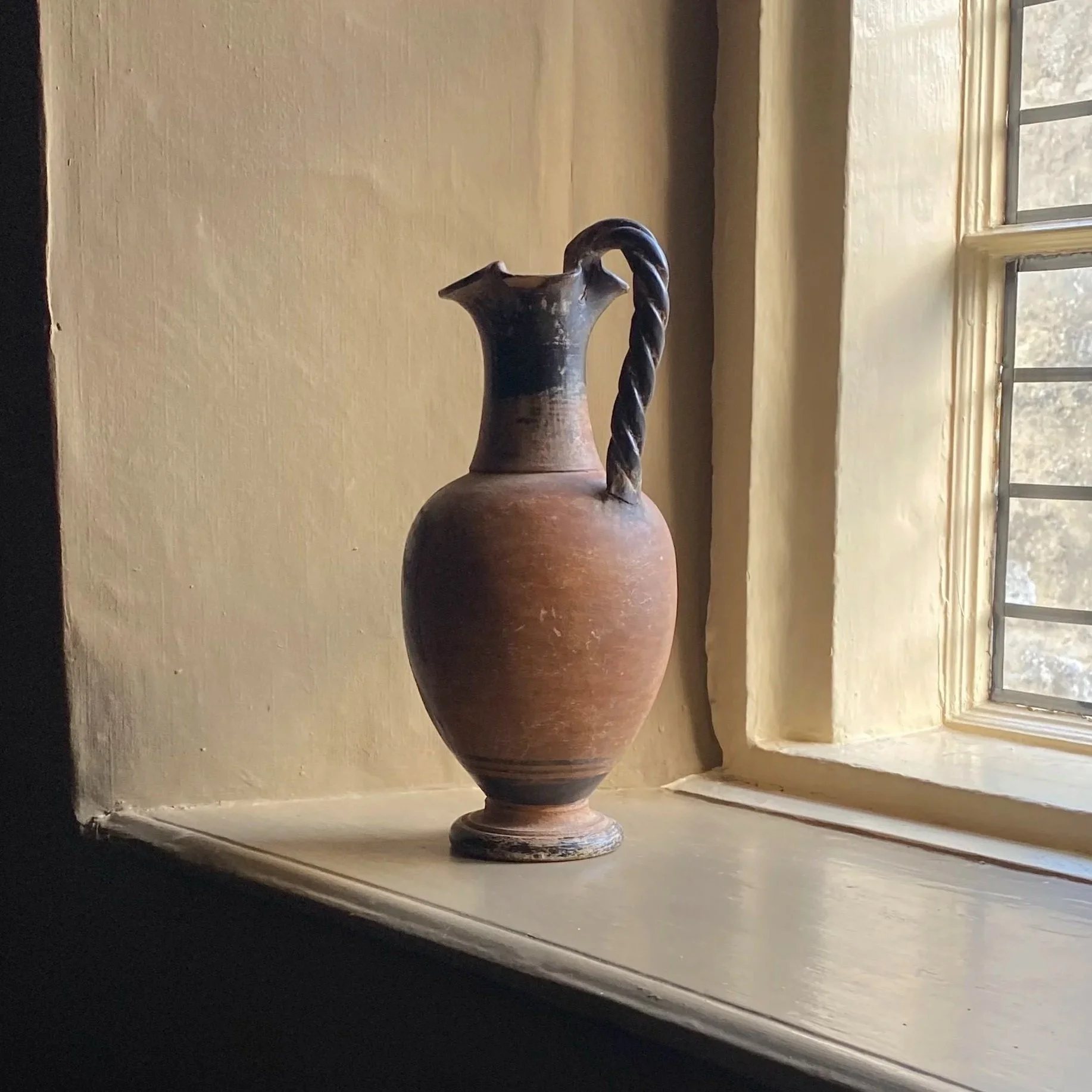 Museum Copy of a Terracotta Greek Ewer