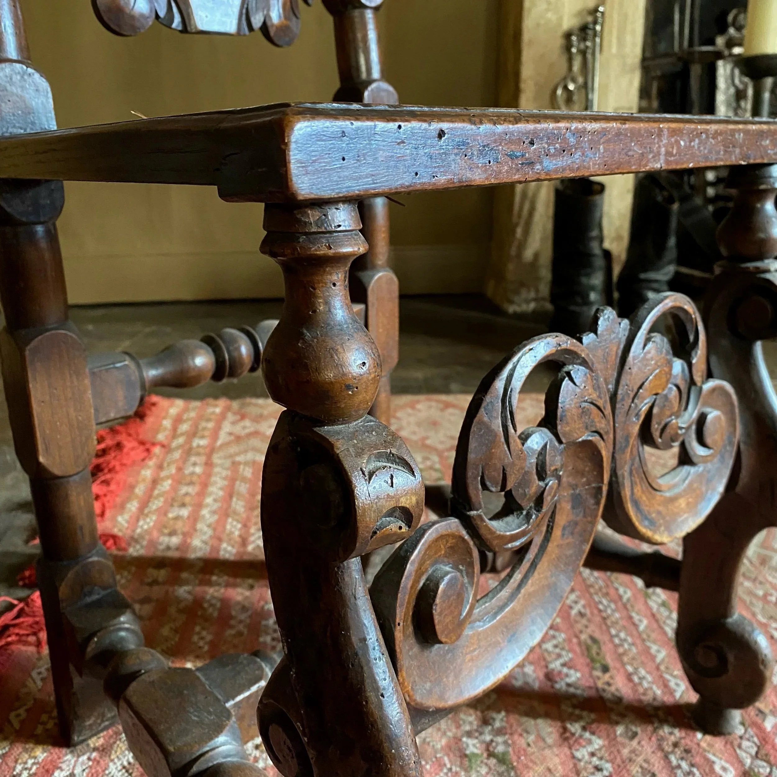 A Good Pair of Carolean Caned Chairs