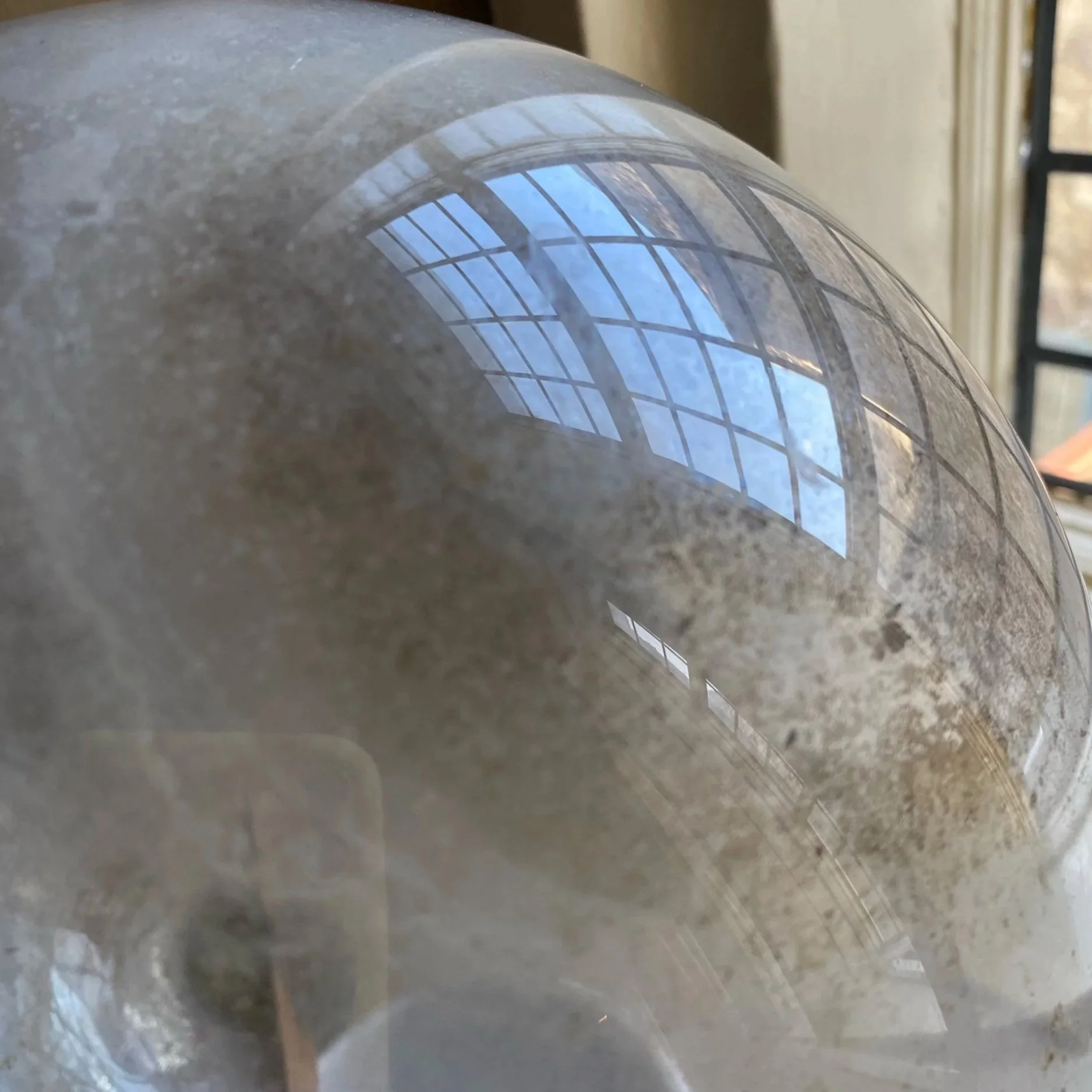 Large Antique Mercury Glass Witches Ball