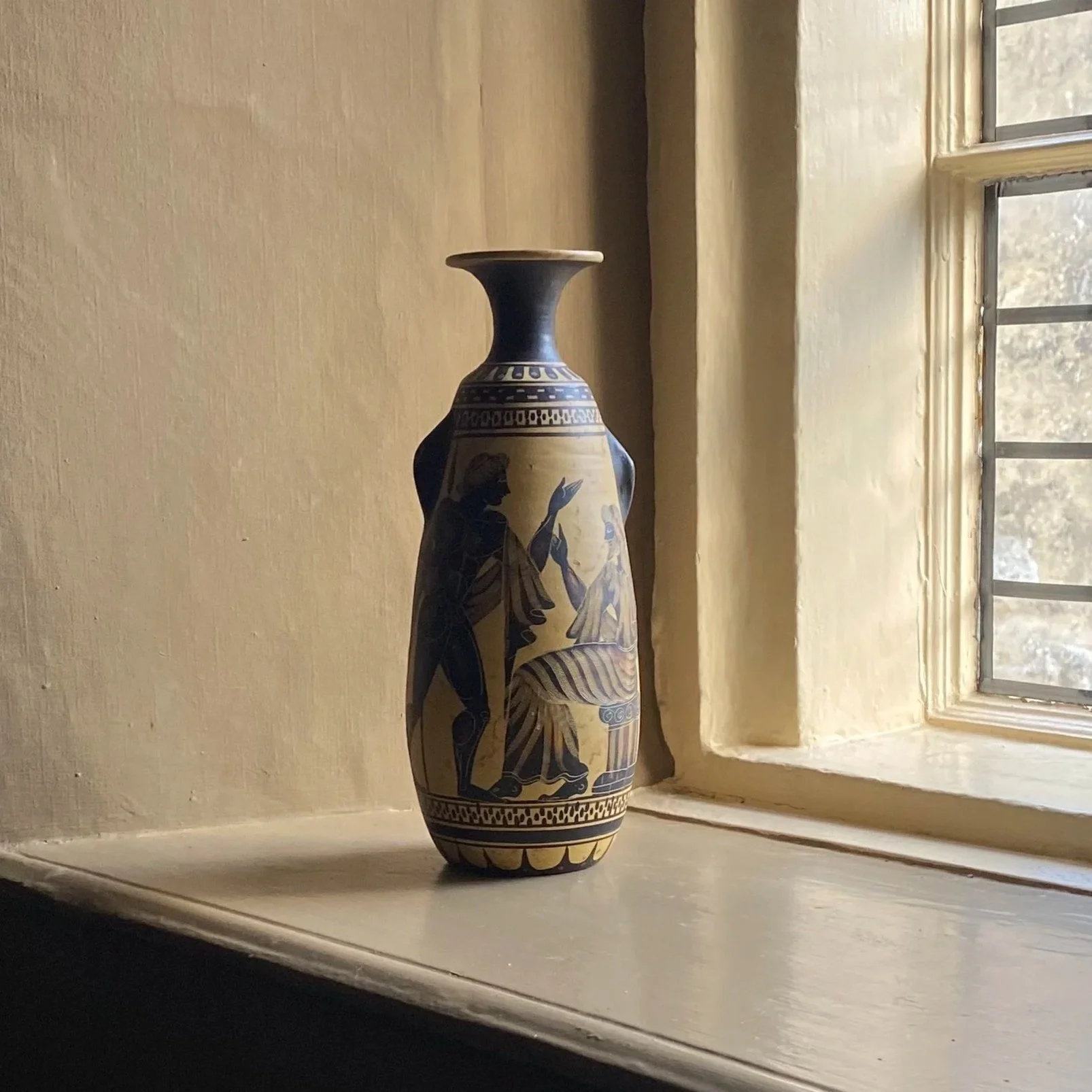Museum Copy of a Painted Grecian Vase