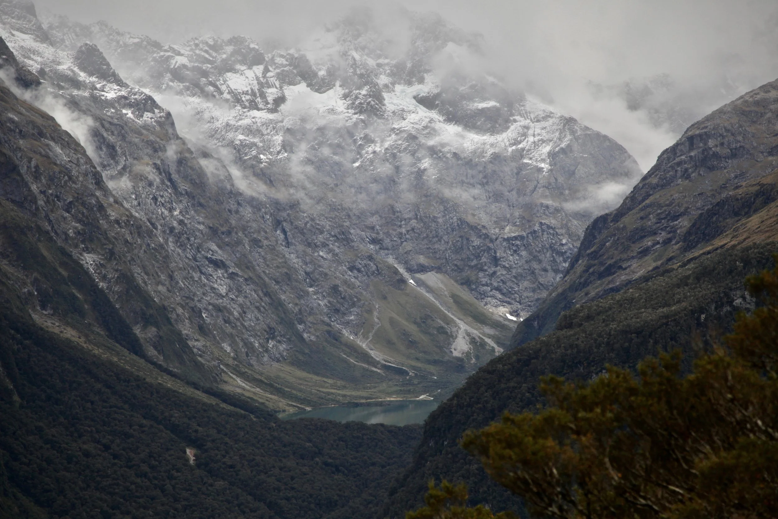 A view of Lake Marian from Key Summit in Fiordland National Park.