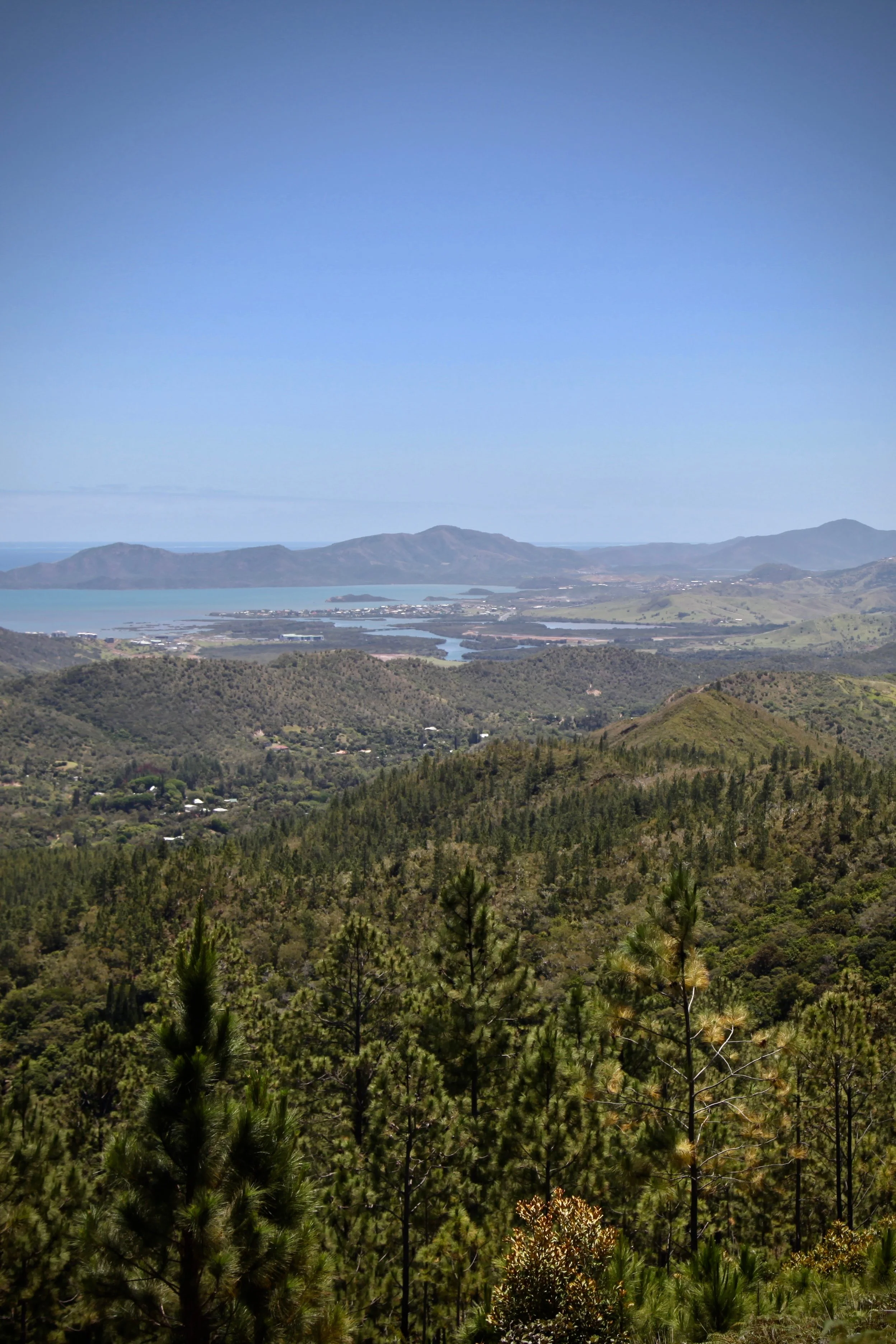 A view over Nouméa in New Caledonia.