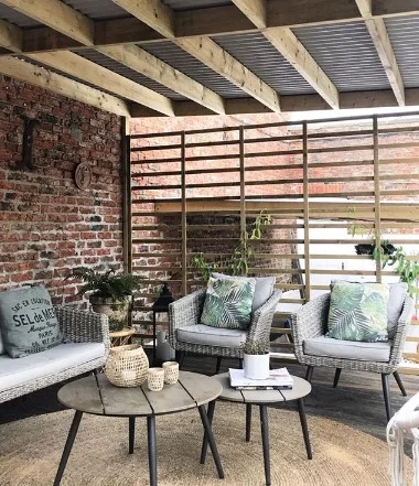 Lisa Dawson's newly revamped garden 