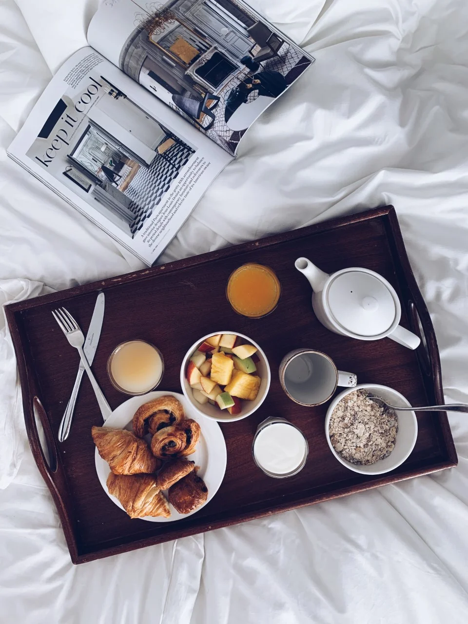 Breakfast in bed, Novotel Edinburgh