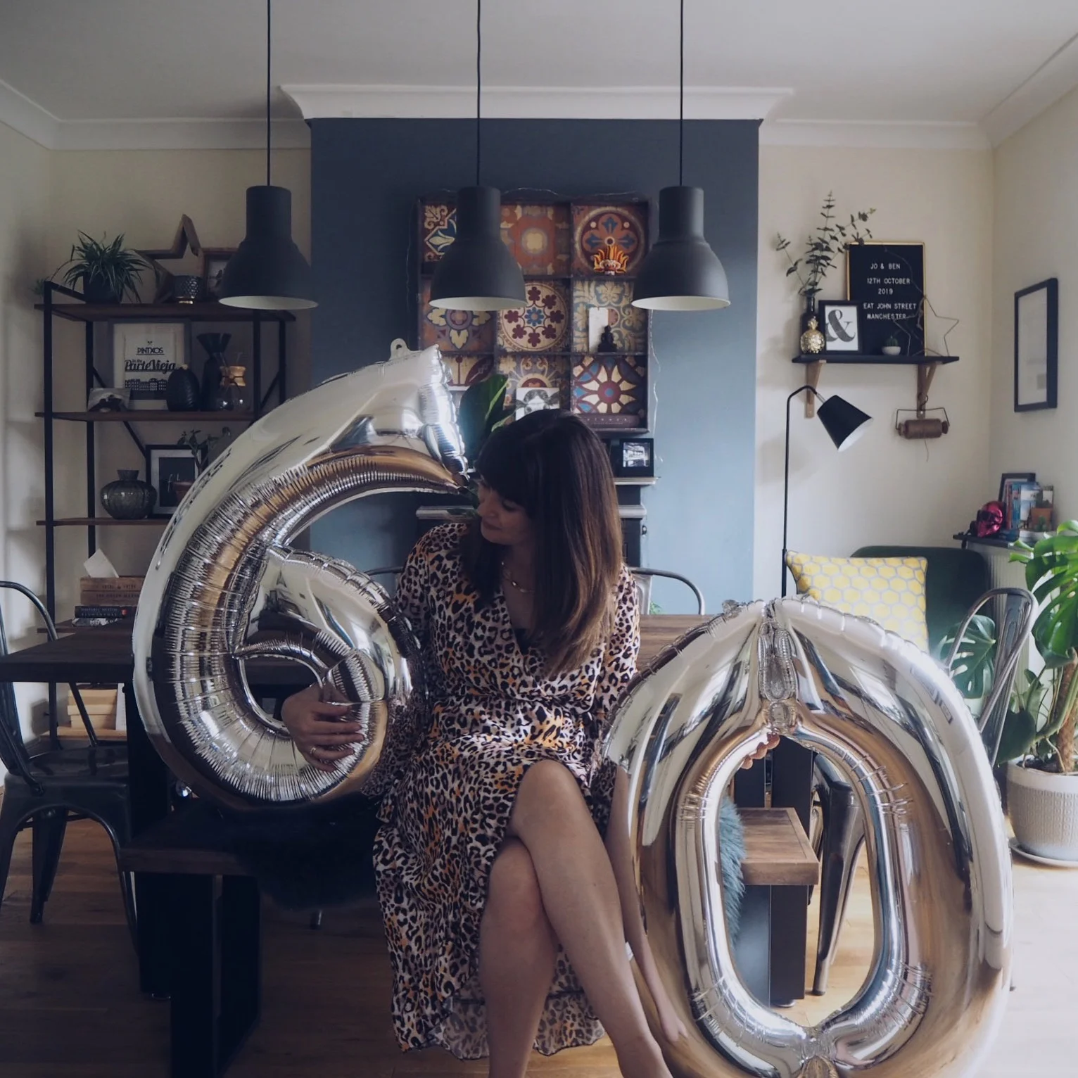 Celebrating 60k followers on Instagram. Bought myself some ridiculous balloons to celebrate!