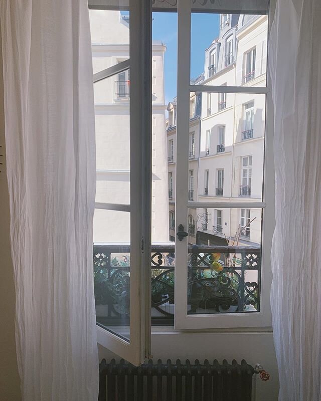 Dreaming of Parisian windows on this blue Monday. Hoping this miracle muffin and coffee will cure the Mauritian wine hangover from yesterday 🙈