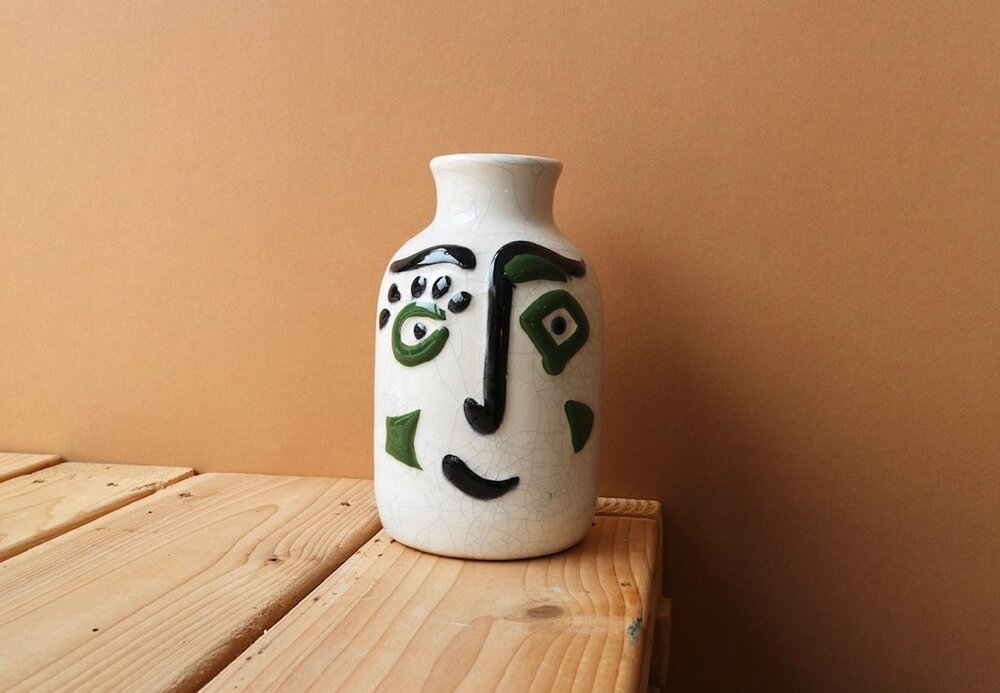 Boy Face Vase