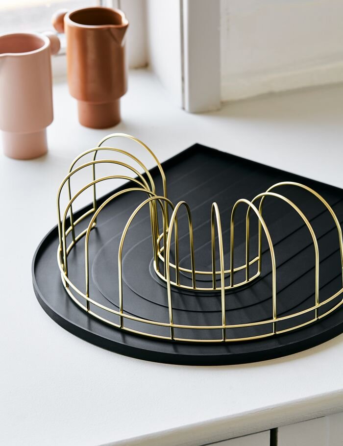 Black Rainbow Dish Tray