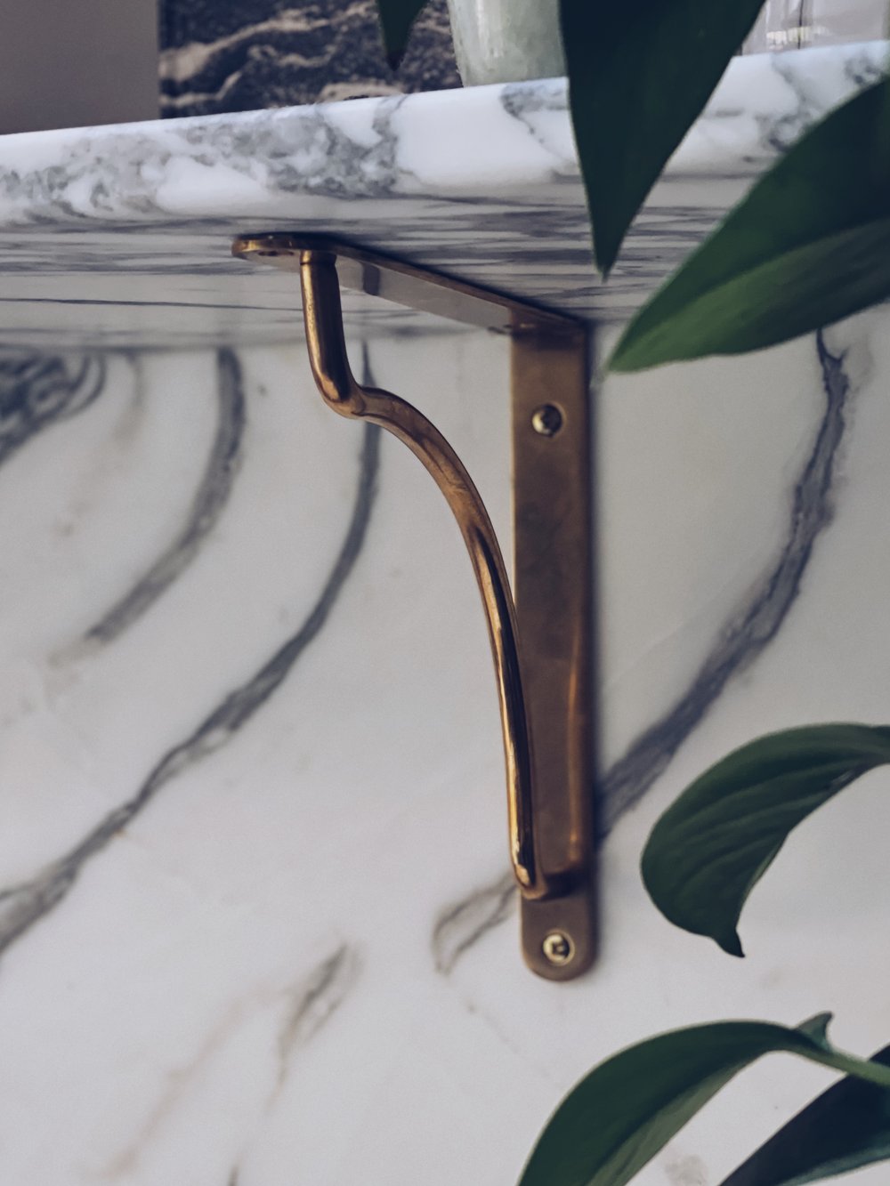 Kilburn Shelf Bracket Antique Brass