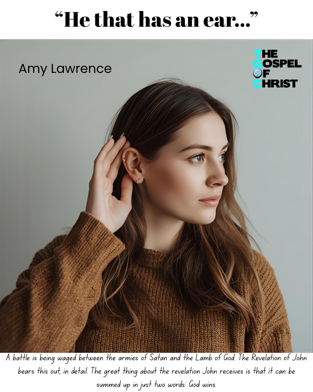 "He That Has an Ear" - Amy Lawrence