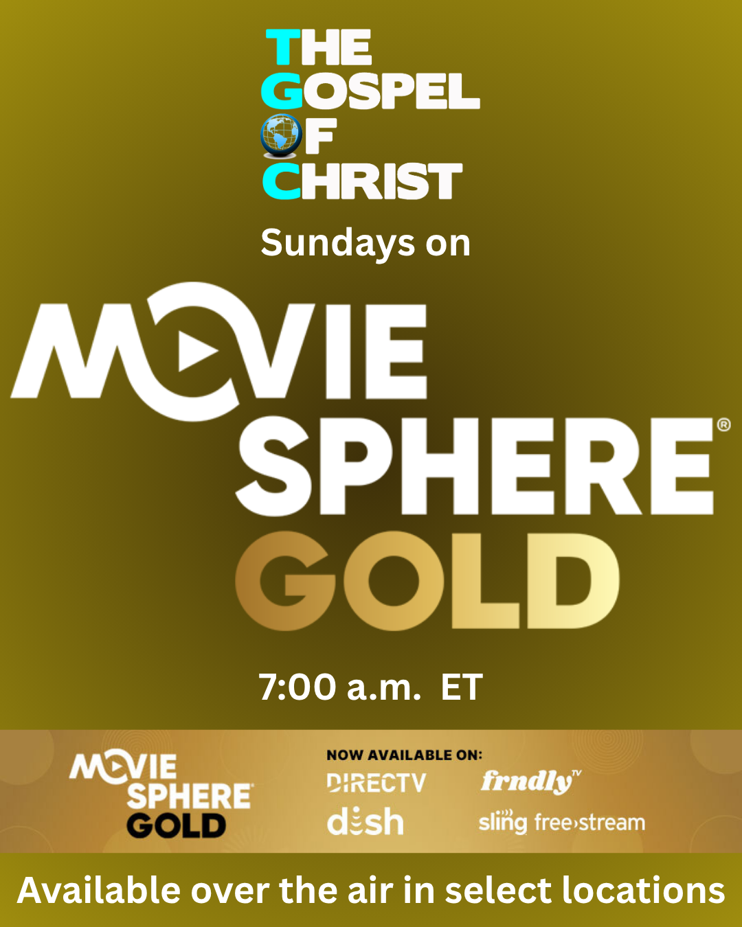Nationwide - MovieSphere Gold - Sunday 7:00 a.m. ET