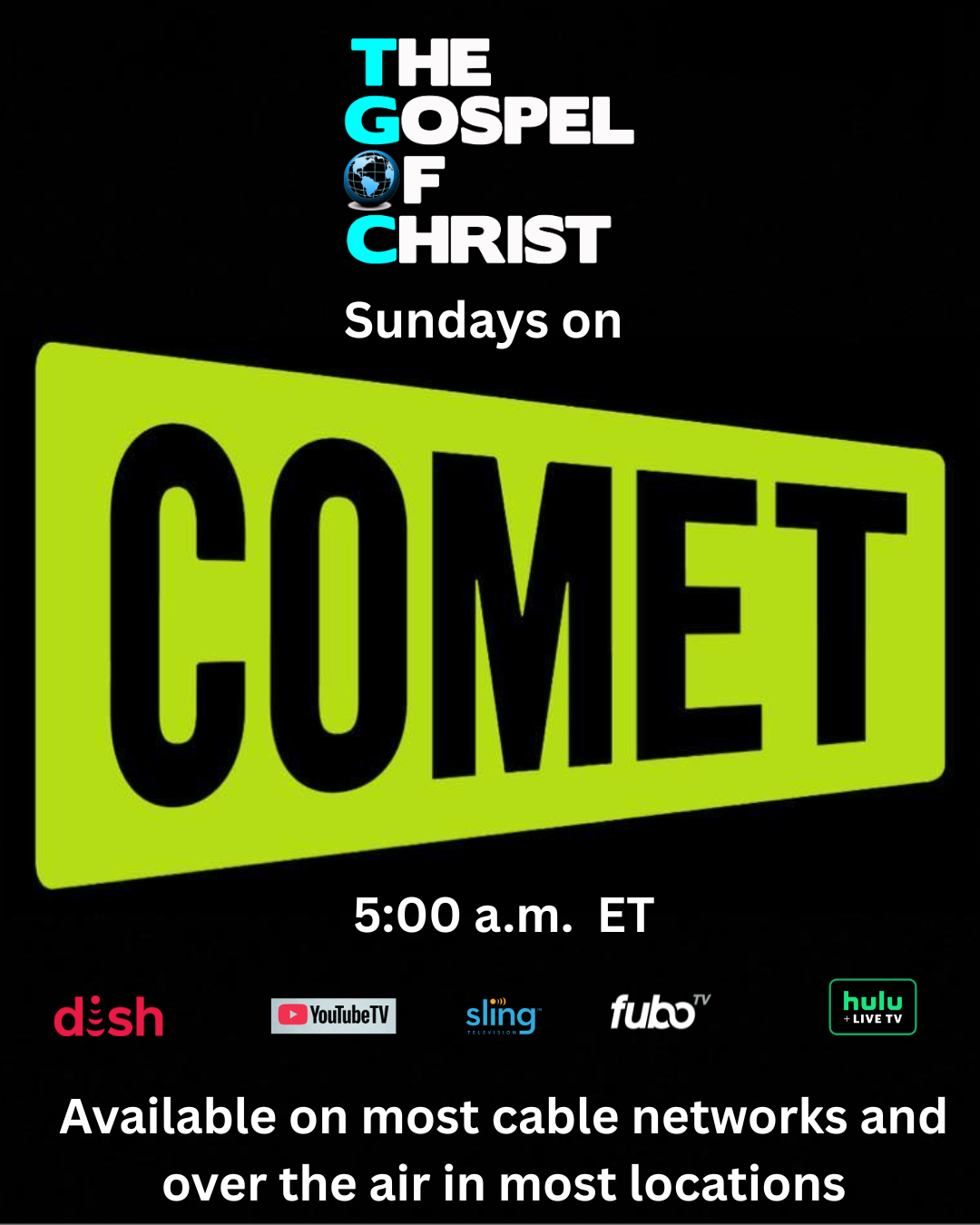 Nationwide - Comet TV - Sunday 5:00 a.m. ET