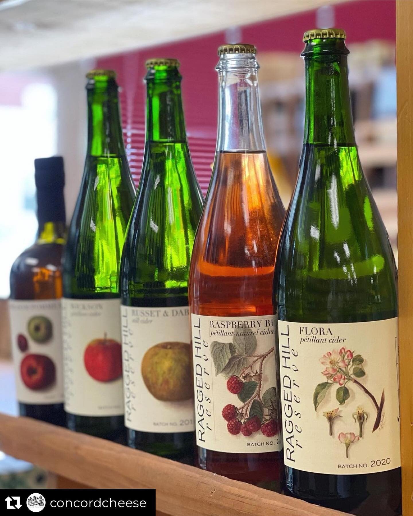 Repost from @concordcheese
&bull;
Join us tomorrow from 1:00-5:30 for a tasting of Ragged Hill Cider located in West Brookfield Mass! 

#hardcider #cheeseshop #shoplocal #massmade #concord #concordcheeseshop #cheese #yummy #cider #apples #newengland
