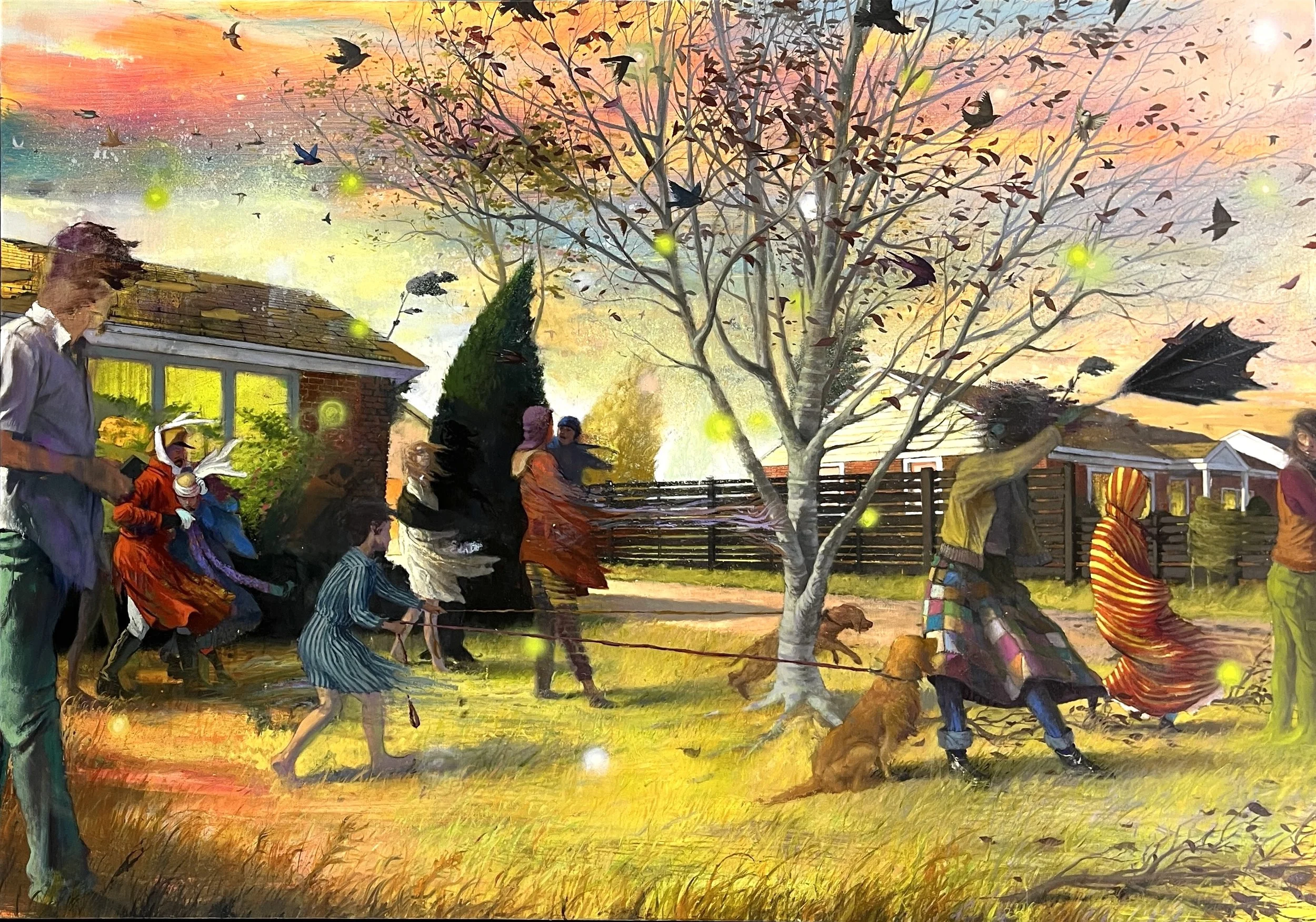    Gust    2025, o/c,  42 × 60 in.   