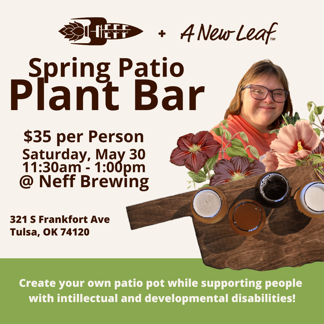 Spring Patio Pot Plant Bar at Neff Brewing