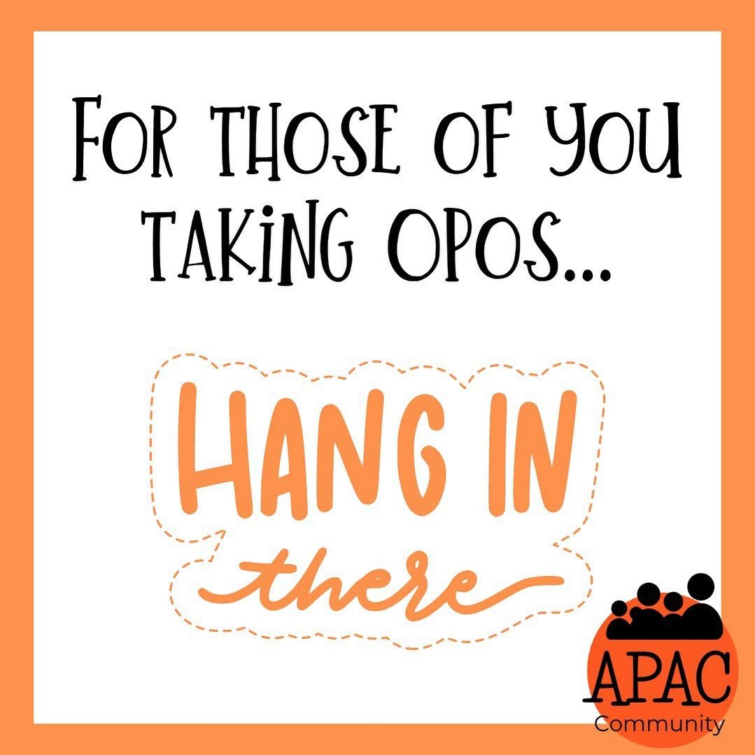 And if you&rsquo;re taking the opos exam, you got this! 💪🏼💪🏼💪🏼💪🏼
Sending lots of positive vibes your way!