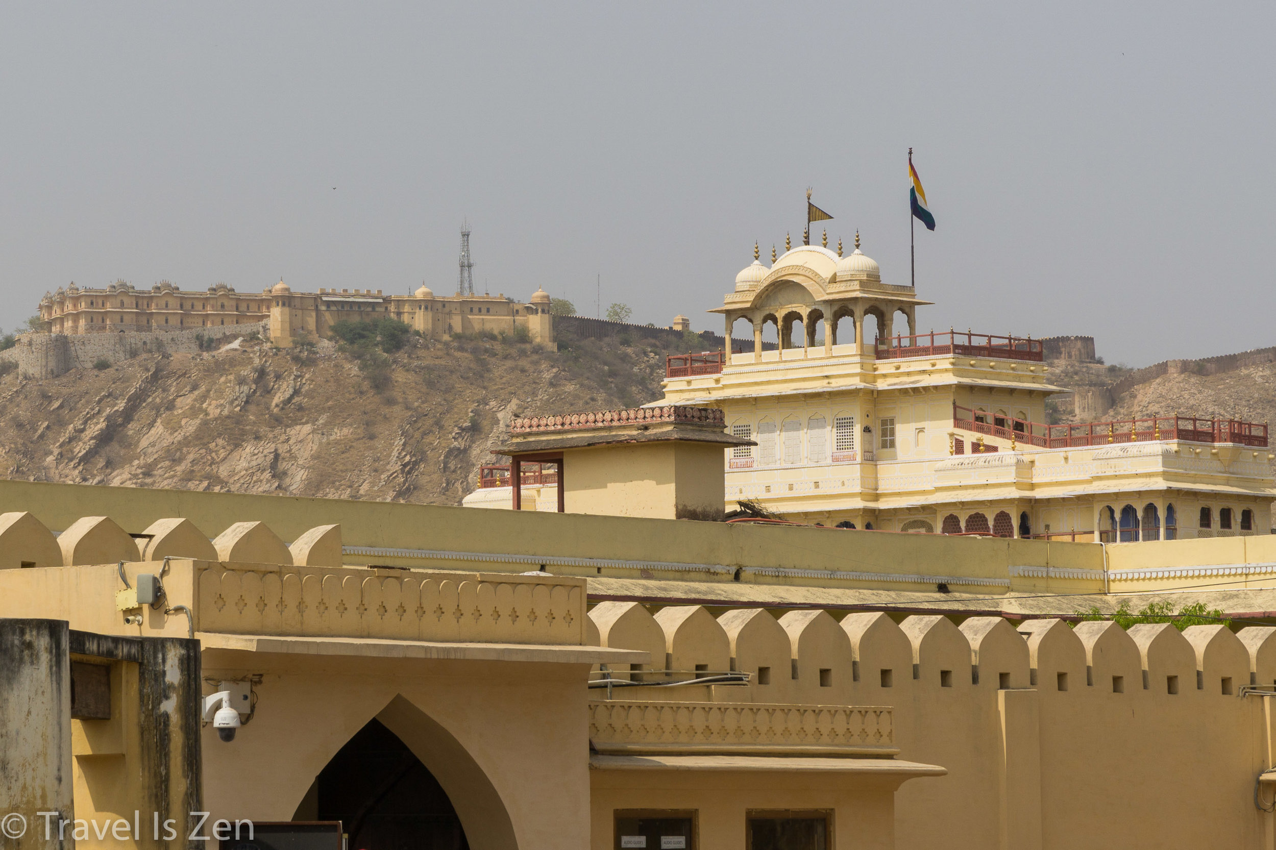 Janta Mantar with Amber Fort in background