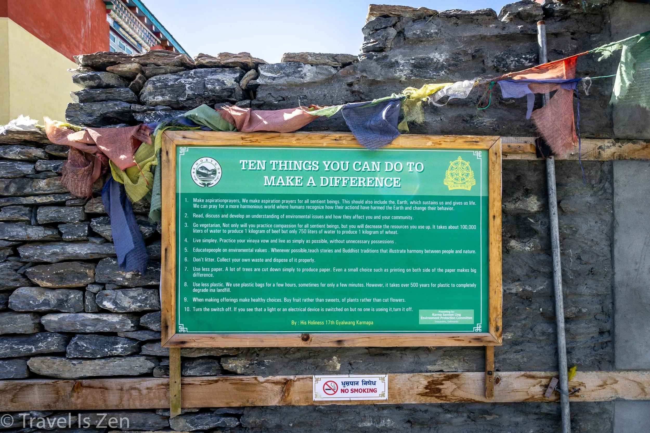 Lesson from the monks at Lophelling monastery
