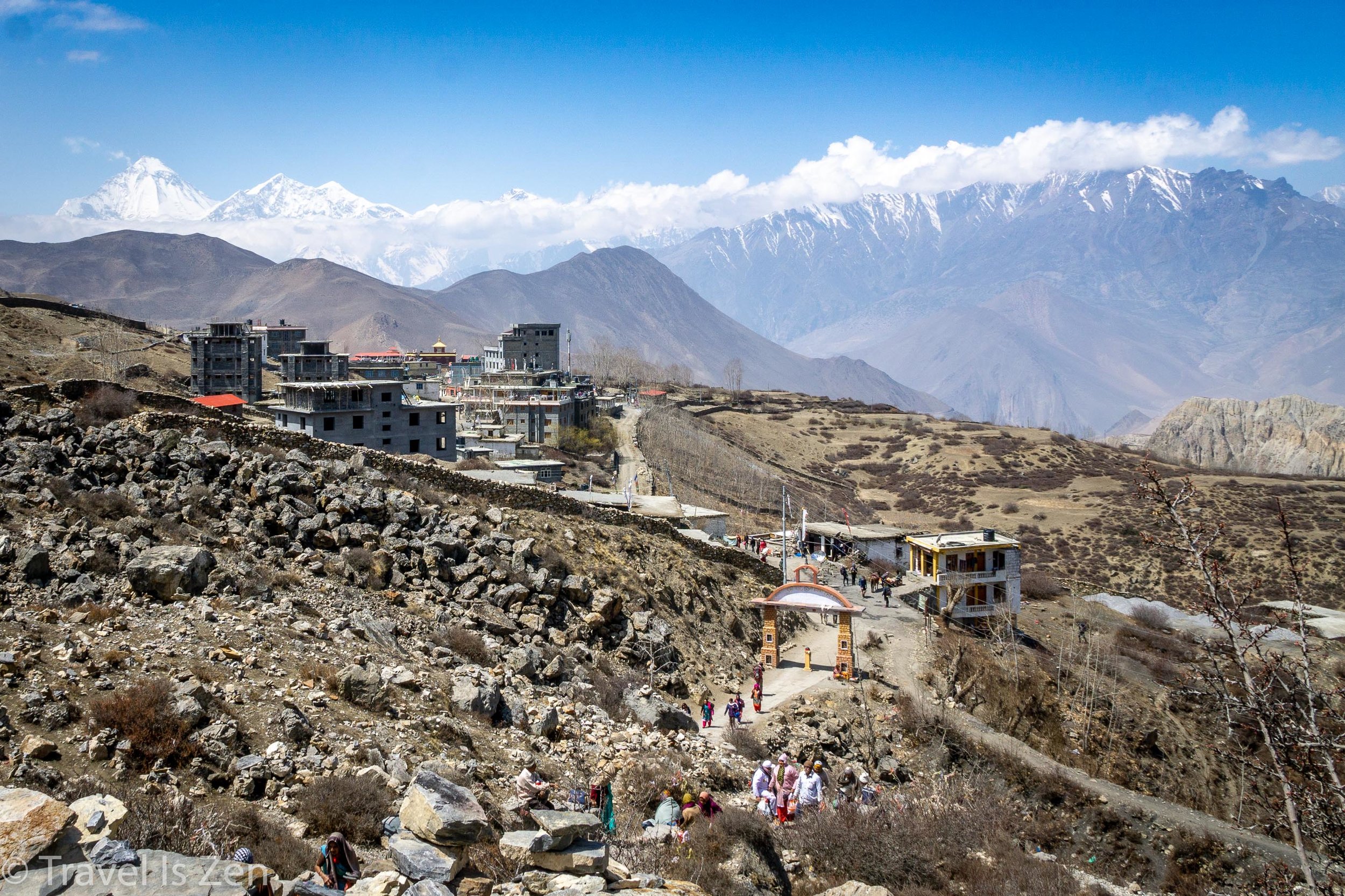 Mutinath, with Dhauligiri peak in upper left