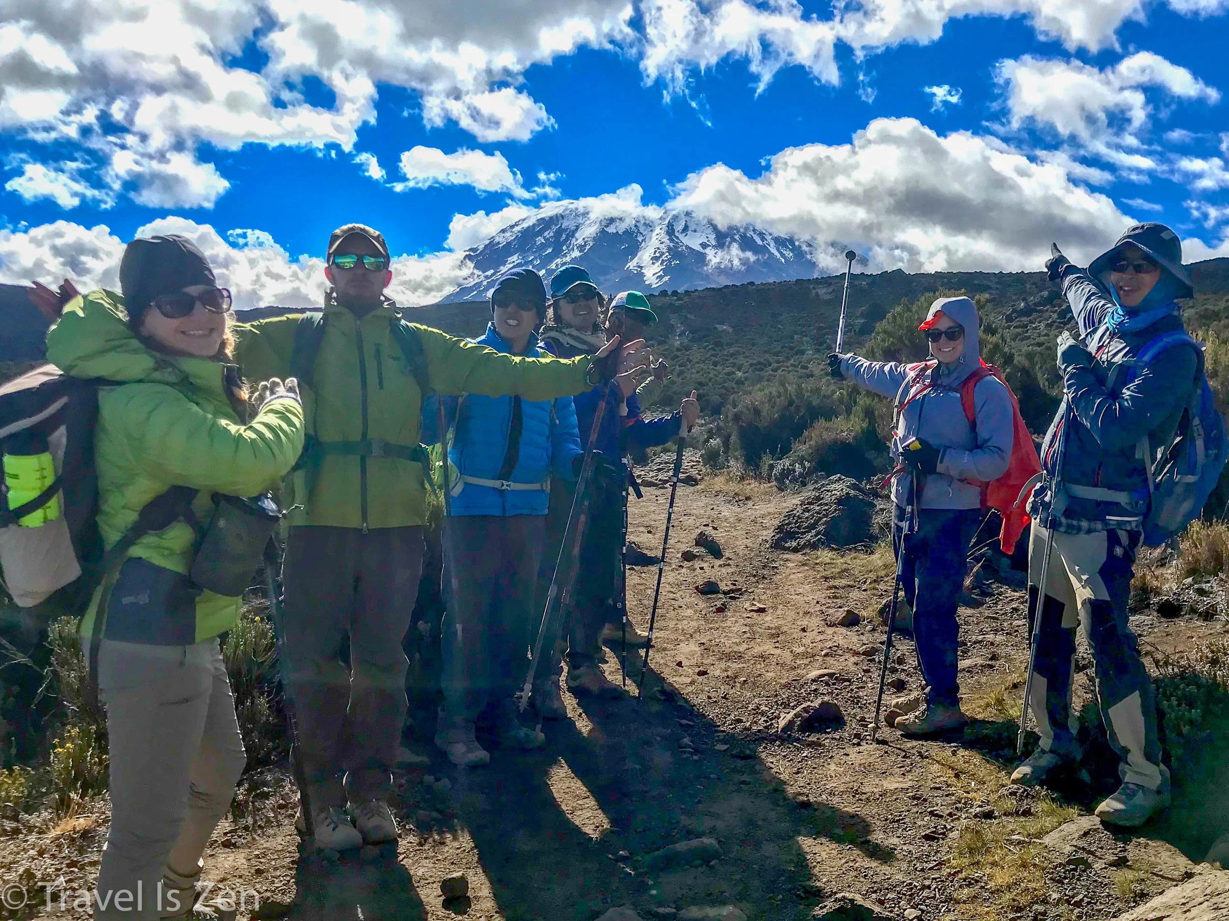 Left to right: me, cousin Sean, new friend Ed, bestie Dan, One Seed guide Gabby, cousin-in-law Nicky, Caffrey post-summit