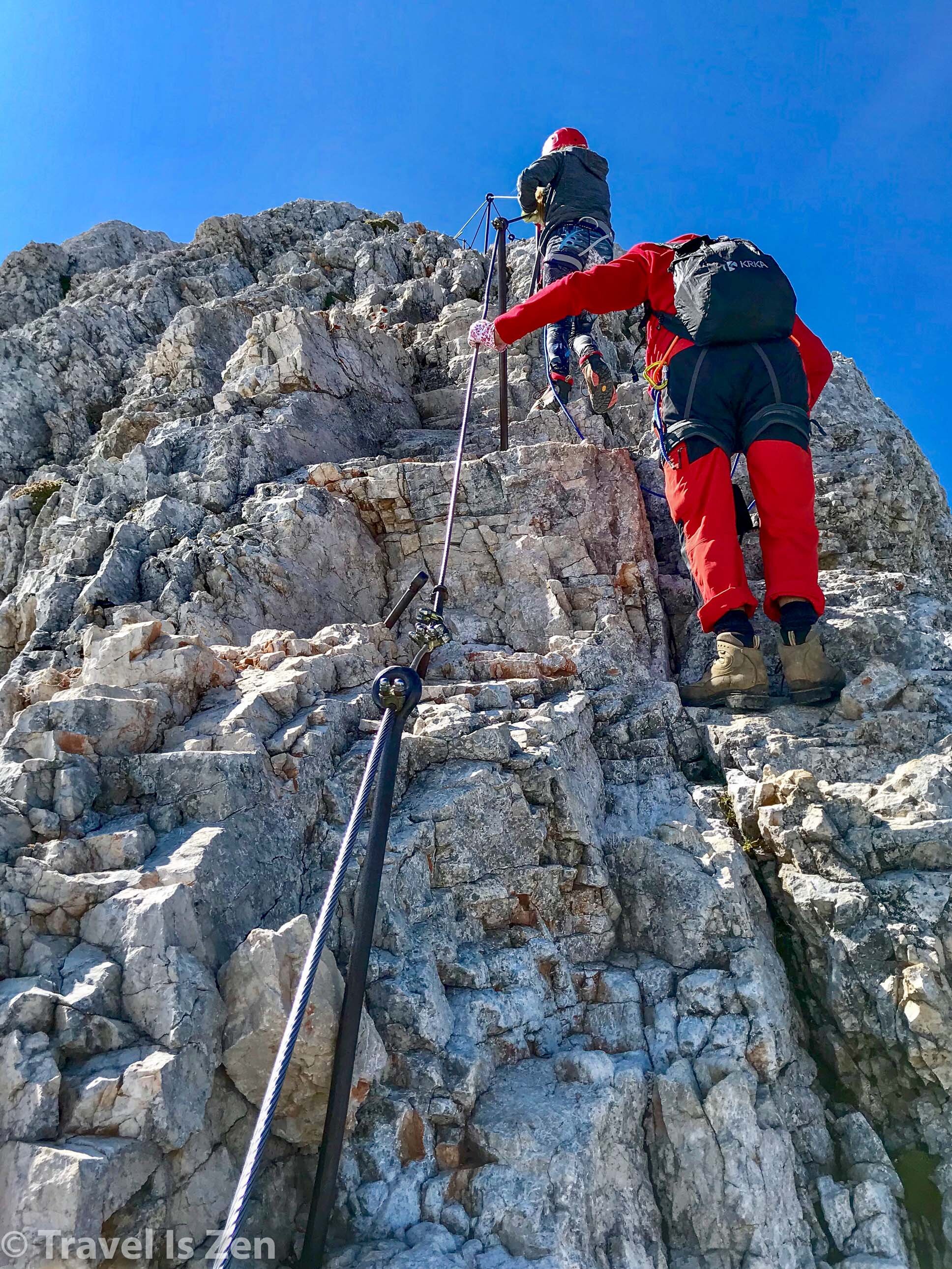 climbing Triglav