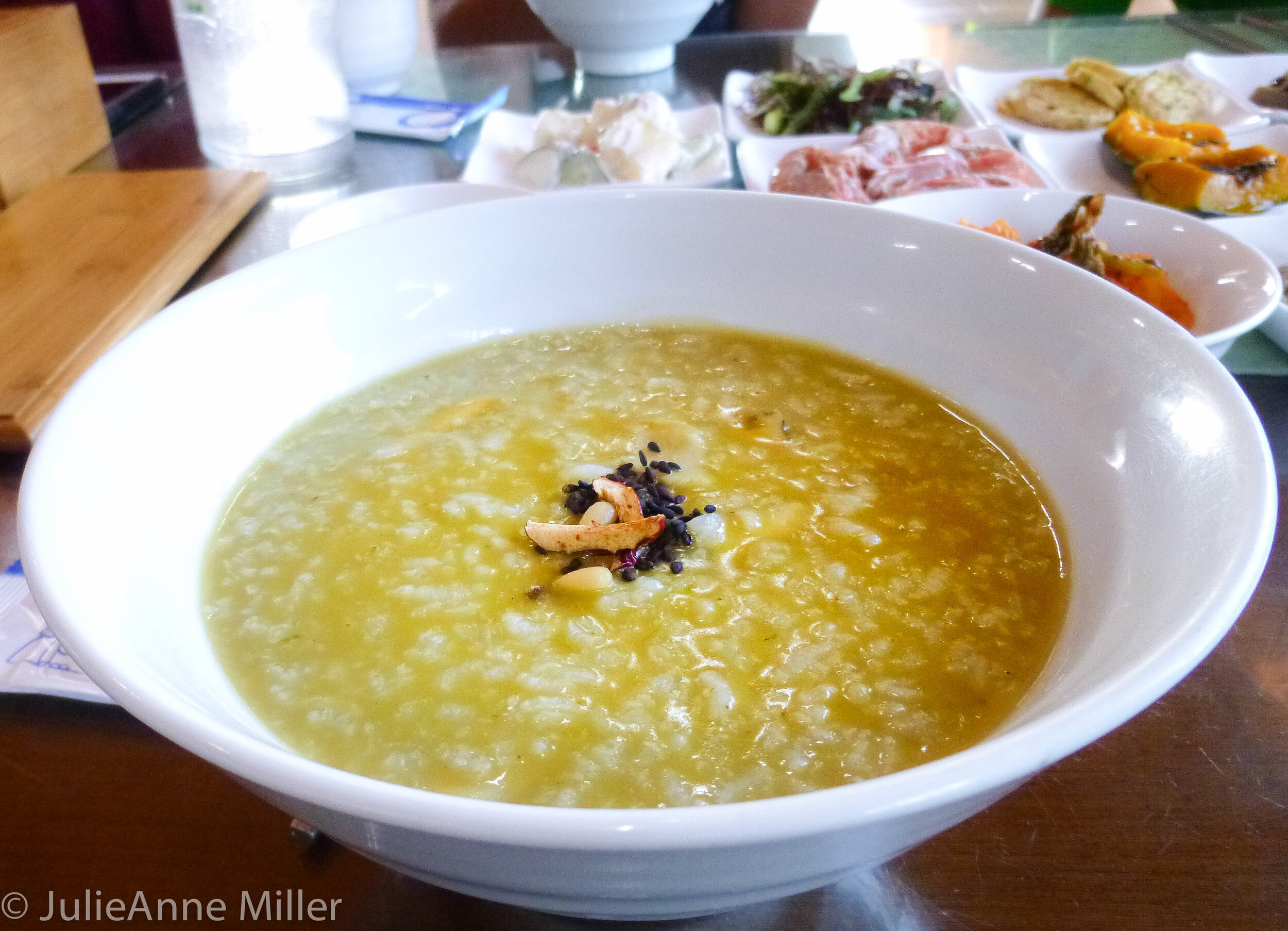 Namhae's famous abalone porridge