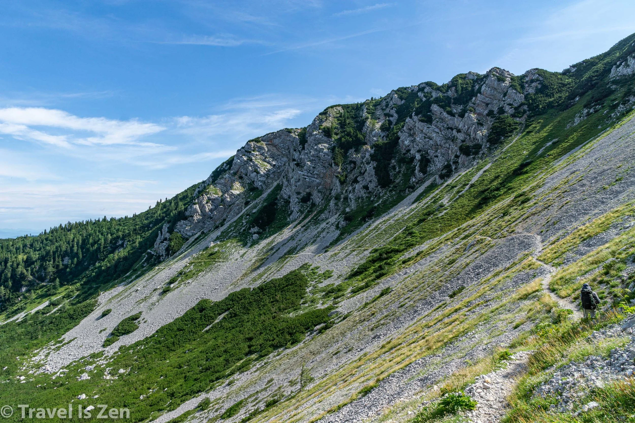 crossing a scree corie