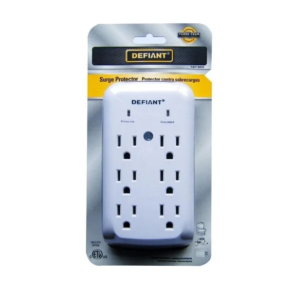 The best kind of surge protection often involves 'layers' of protection, from a power strip like this one to a whole house surge protector.
