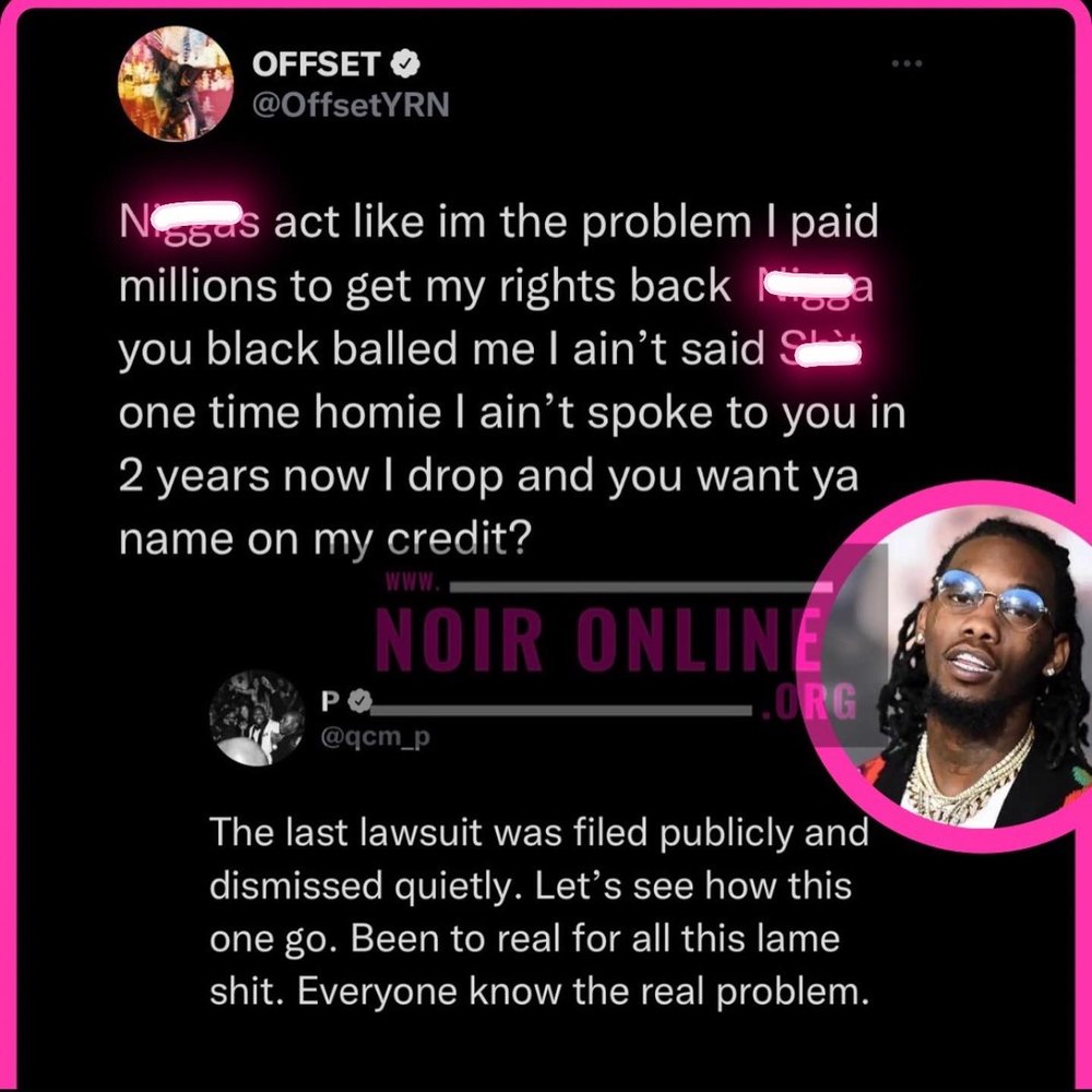 , Offset Takes Legal Action Against Quality Control Record For Solo Career; Pierre &#039;Pee&#039; Thomas Responds, &quot; Everyone Know The Real Problem&quot;