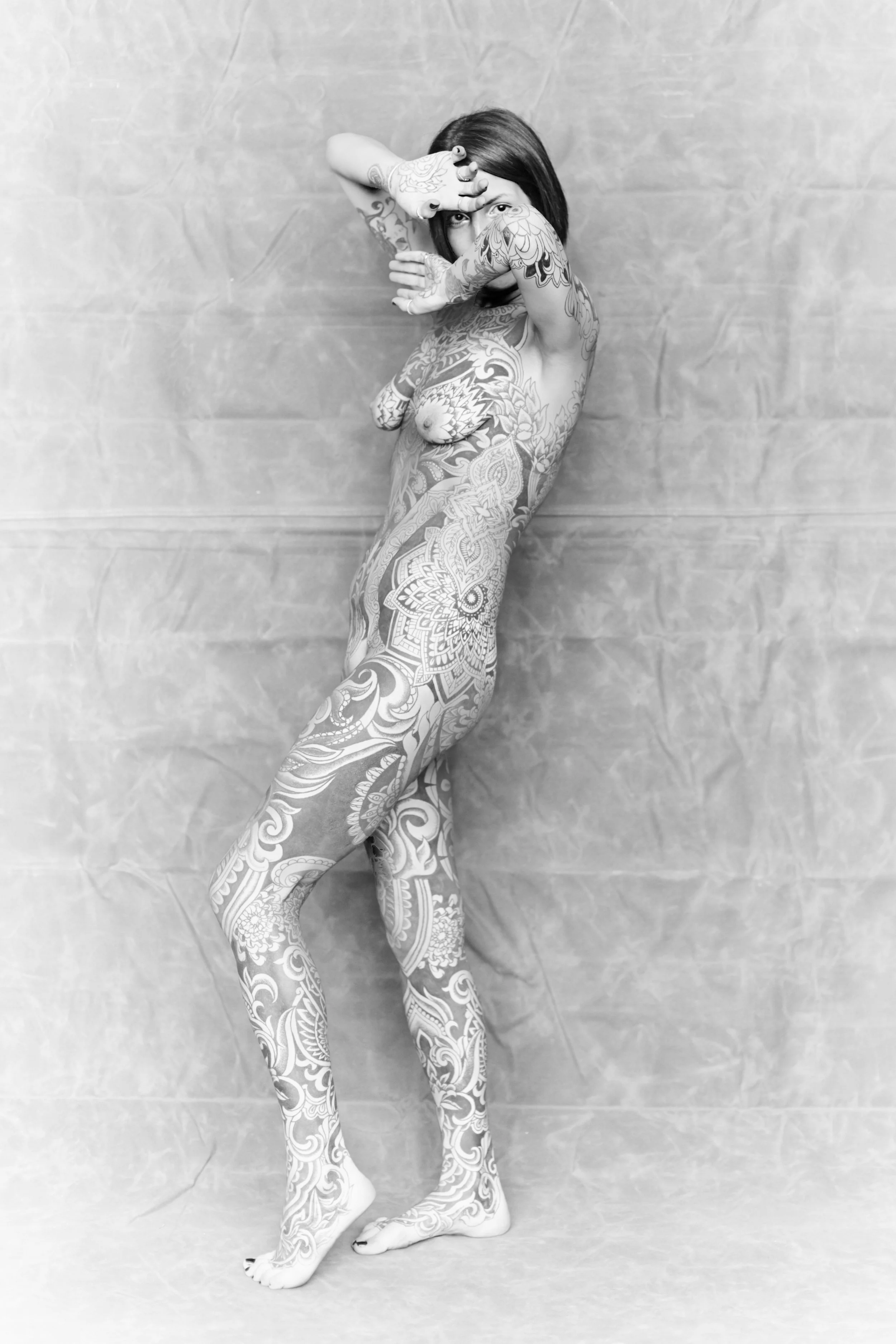"My friends notice people staring more than I do" THE TATTOOED LADY Photographs by Wendy Carrig Interviews Laura Bacharach