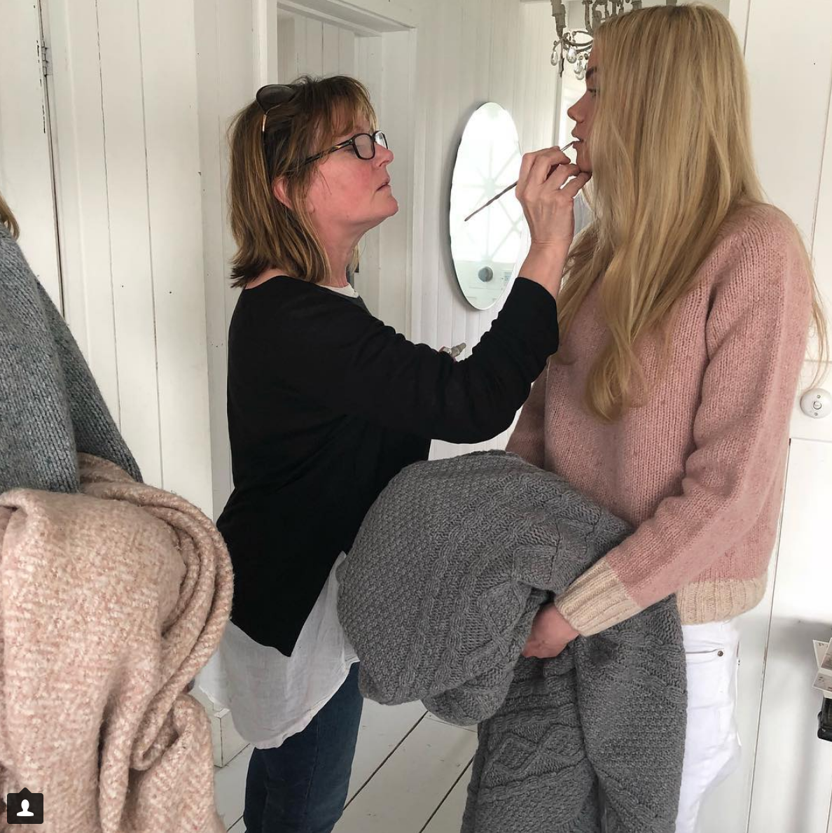 "Frances Prescott - one of my favourite makeup artists doing her thing!" Sam Hoad