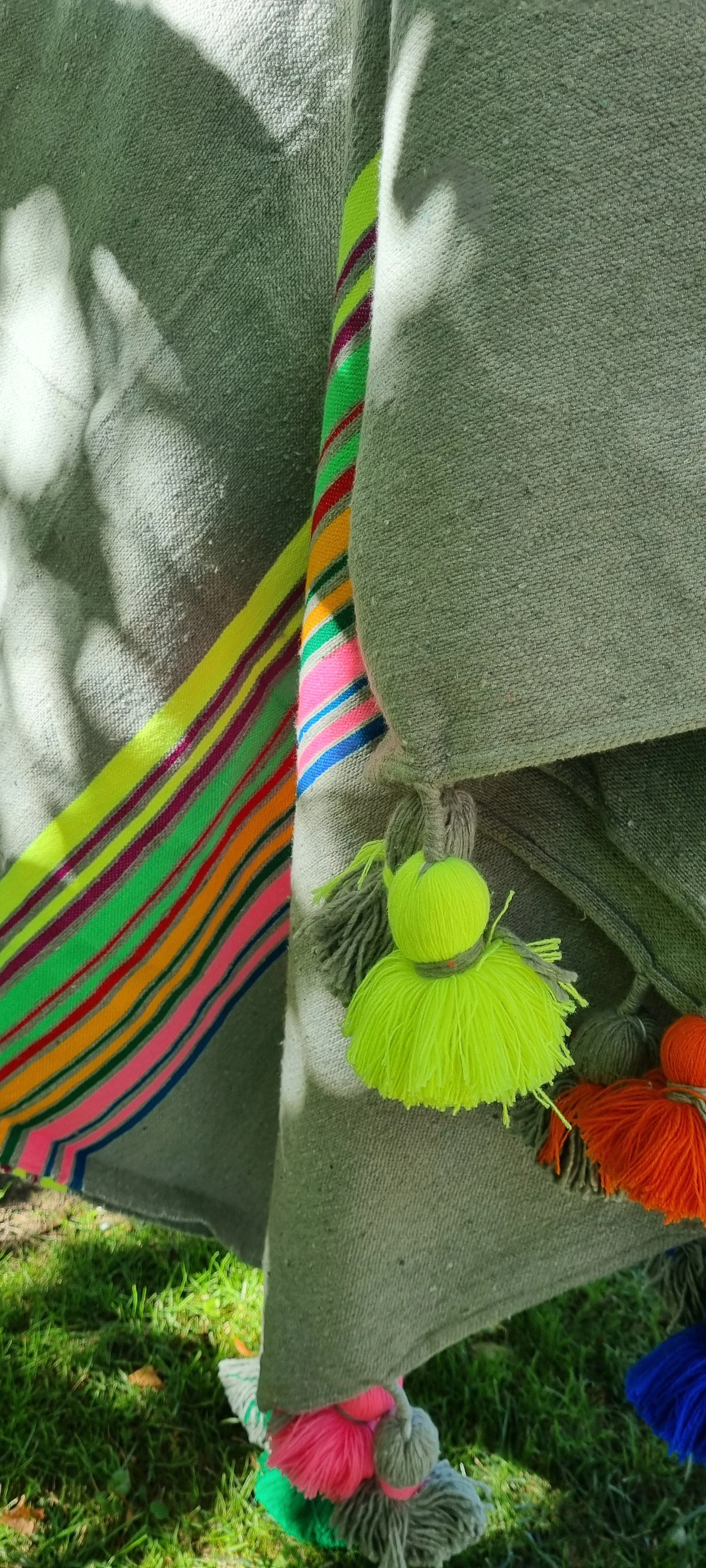 Green Rainbow Large Throw