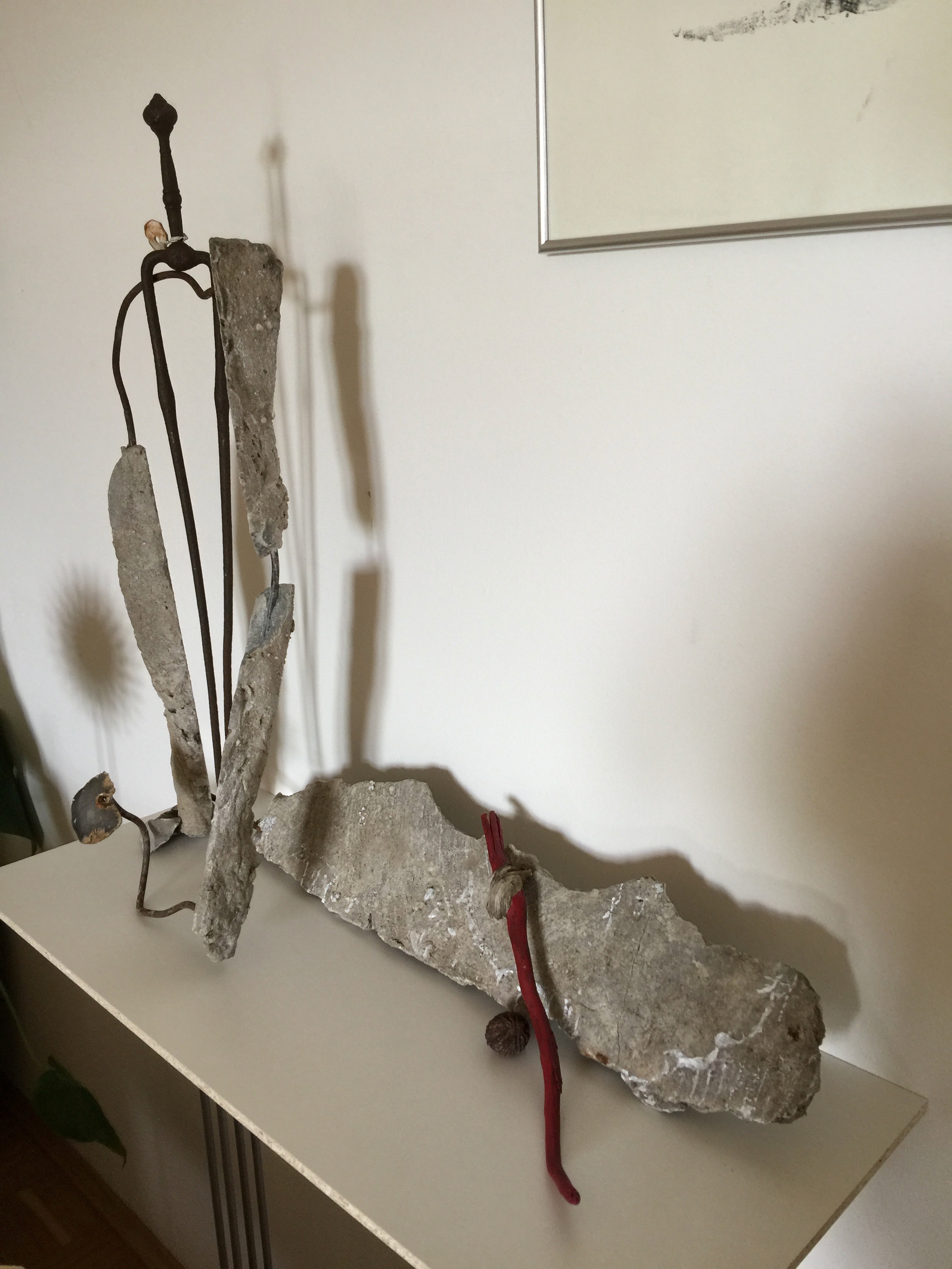 Betonskulptur i.m. Giacometti (2017)