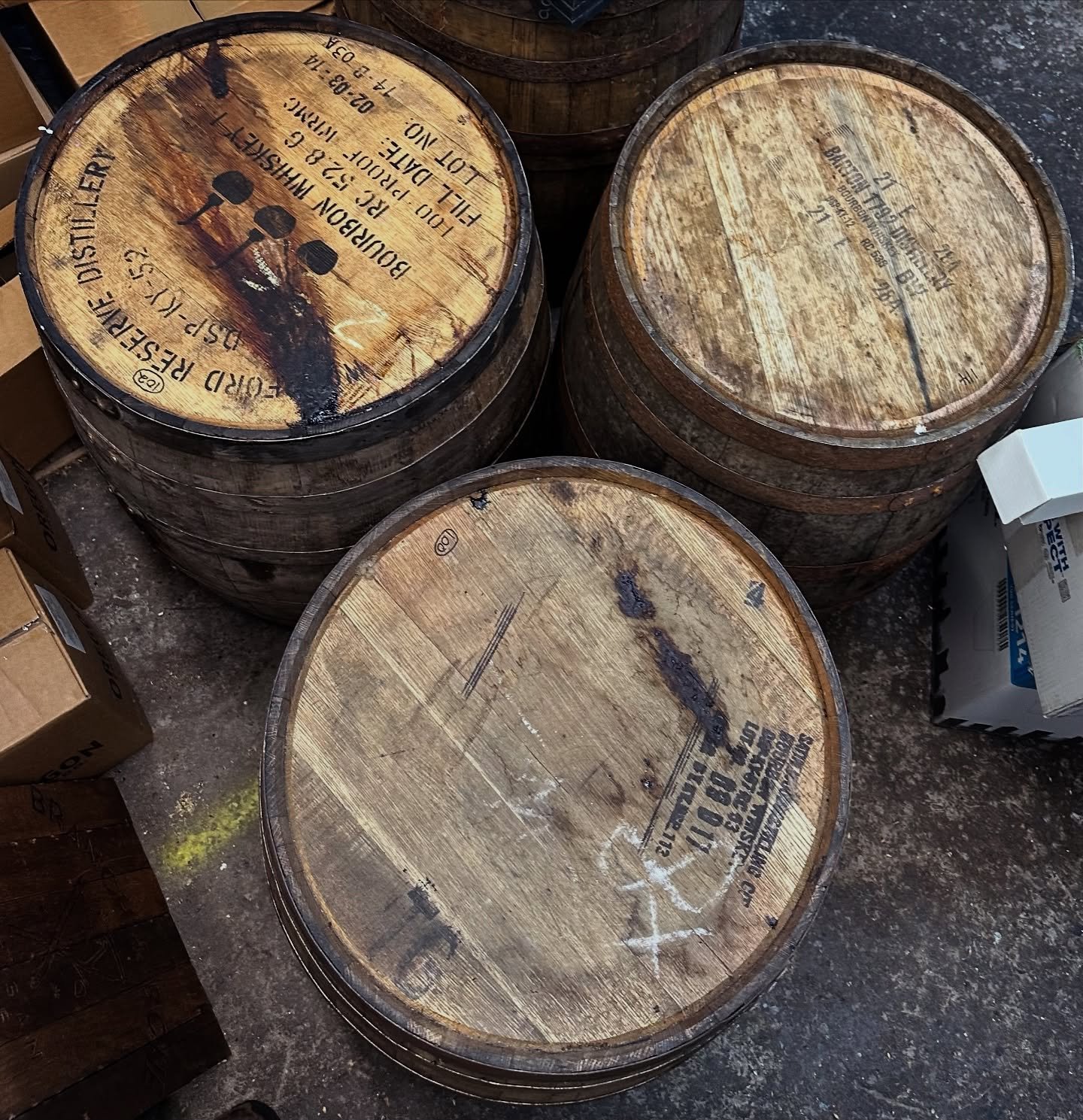 Have a fun barrel project you&rsquo;ve been meaning to get to? Well you&rsquo;re in luck! We have a few bourbon barrels we&rsquo;ve emptied recently that need a new home.  Whether you want to decorate a room or patio with an intact barrel, cut it in 