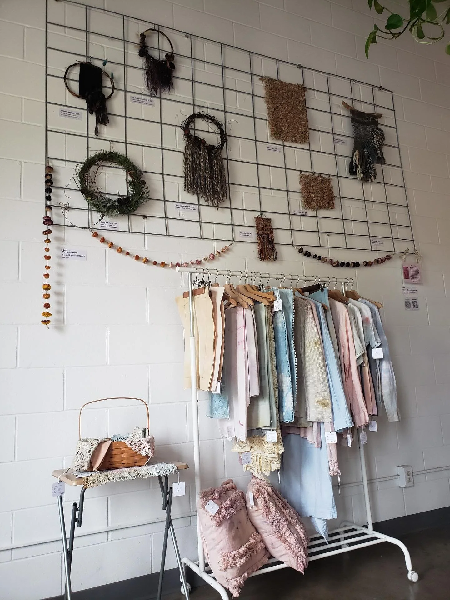 Our August artist of the month is Emma Jackson.
Her work features weaving, plant dyes, and more.

Come to the taproom tomorrow, Sunday the 3rd, from 4-7pm for a beer and snacks during our August Artist Showcase or stop by anytime this month to see al
