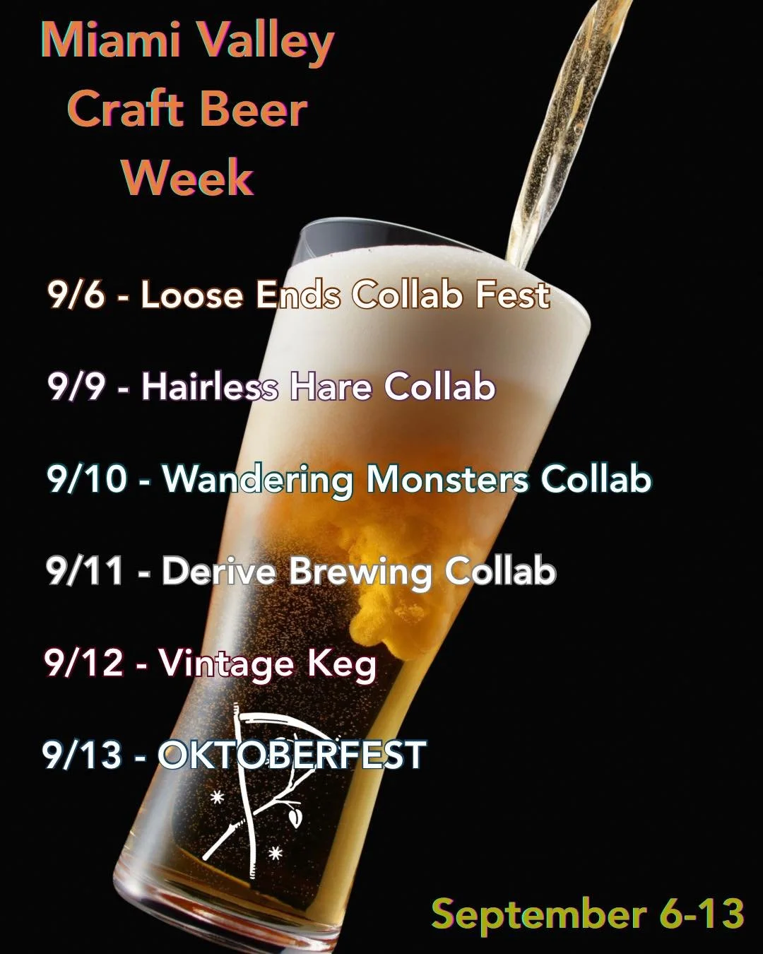 🍻 The countdown is on! Miami Valley Craft Beer Week lands Sept 6 (more to come on this soon 👀), and Oktoberfest rolls in Sept 13! Tap into a week of collabs, fresh pours, and good times!
Which collab are you most excited for?!