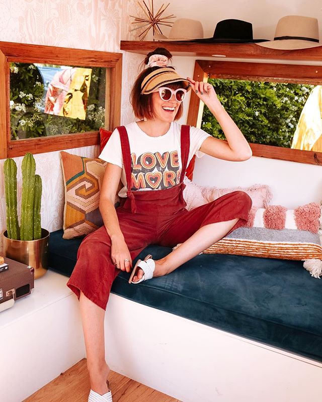 Hey there babes! Did you know our gal Tallulah is also available to rent for photo shoots?! 📸 YASSSSS, it&rsquo;s true! ⠀
⠀
Our sweet little camper makes a fab backdrop for kick ass brands - like this recent, dreamy sesh with LA based clothing desig
