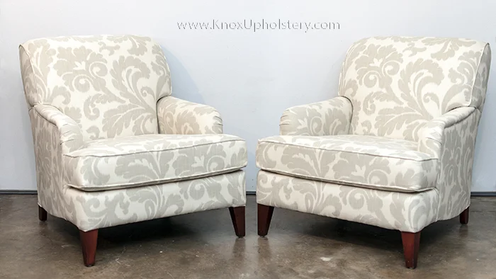 Pair of upholstered arm chairs (Copy)