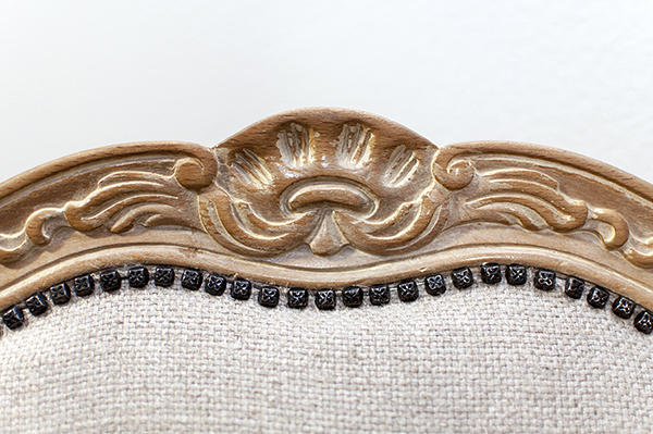 Nailhead trim on upholstered chair (Copy)