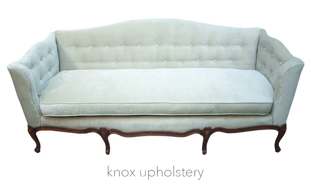 Antique Buttoned Upholstered Sofa with Nailhead Trim (Copy)