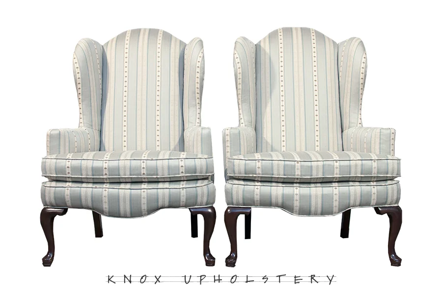 Pair of Traditional Wingback Chairs (Copy)