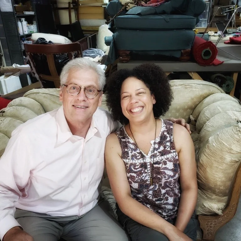 David Youngdahl and Rachel Fletcher - Knox Upholstery. Knoxville, Tennessee.