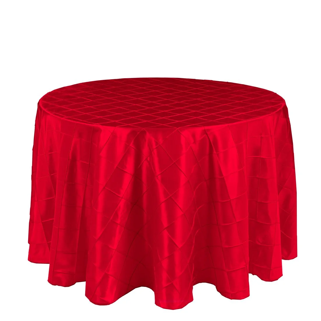 Red Pintuck Table Cover Call to Reserve