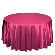 Hot Pink Satin Table Cover Call to Reserve