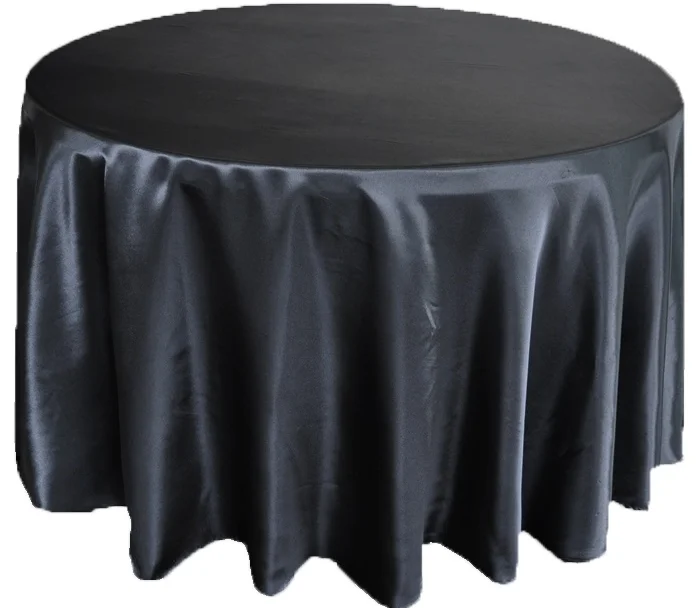 Black Satin Table Cover